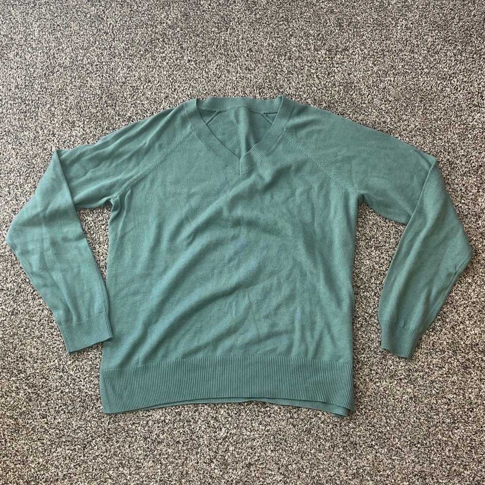 teal cashmere sweater